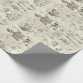 ヴィンテージ医療イラストレーション包装紙 ラッピングペーパー (角)