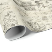 ヴィンテージ医療イラストレーション包装紙 ラッピングペーパー (ロールコーナー)