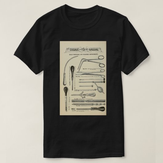 ヴィンテージ医療楽器5 Tシャツ (デザイン正面)