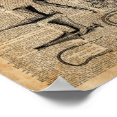 ヴィンテージ医療用キット、辞書アート、気味悪い、デコール ポスター (角)