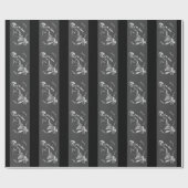 ヴィンテージ医療用マットラッピング紙、30" x 6' ラッピングペーパー (フラット)