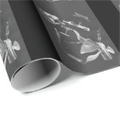 ヴィンテージ医療用マットラッピング紙、30" x 6' ラッピングペーパー (ロールコーナー)