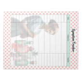 ヴィンテージ医療症状トラッカー ノートパッド (正面)