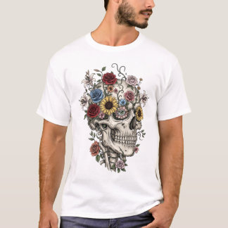 ヴィンテージ医療解剖学スカルフラワードクター Tシャツ