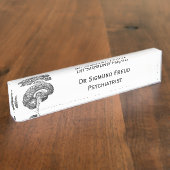 ヴィンテージ医解剖学人間の脳 デスクネームプレート (側面)