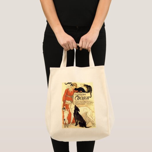 ヴィンテージ医院のCheron Steinlenのイメージのトートバック トートバッグ (正面(商品))