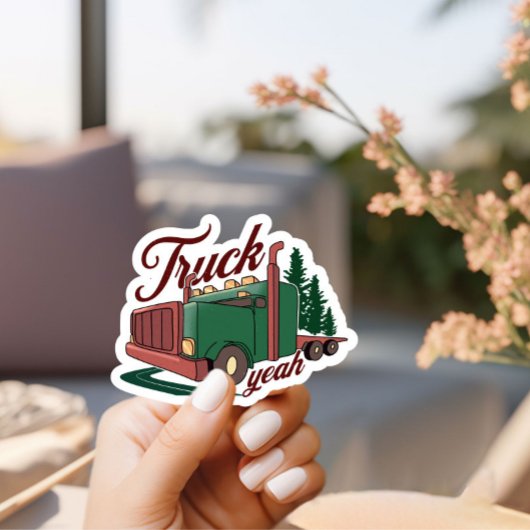 ヴィンテージ半トラックおもしろい シール