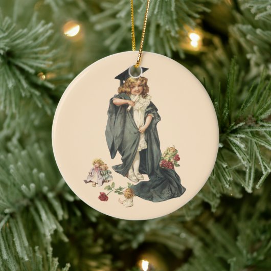 ヴィンテージ卒業おめでとうございます！ セラミックオーナメント (ツリー)