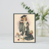 ヴィンテージ卒業おめでとうございます！ ポストカード (スタンド正面)