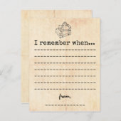 ヴィンテージ卒業メモリカード 案内ポストカード (正面/裏面)