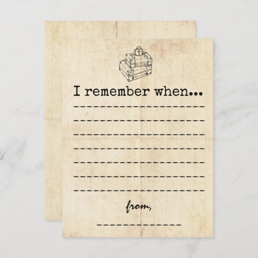 ヴィンテージ卒業メモリカード 案内ポストカード (正面/裏面)