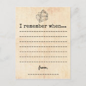 ヴィンテージ卒業メモリカード 案内ポストカード (正面)