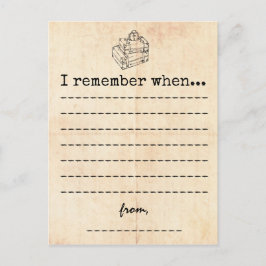 ヴィンテージ卒業メモリカード 案内ポストカード