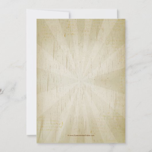 ヴィンテージ卒業党招待状 招待状 (裏面)