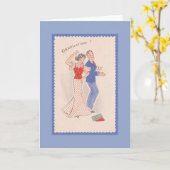 ヴィンテージ卒業式あいさつカード カード (黄色い花)