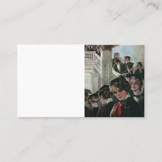 ヴィンテージ卒業式 コーリングカード (正面)