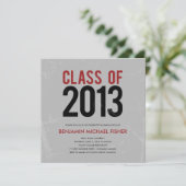 ヴィンテージ卒業招待状又は発表 招待状 (スタンド正面)