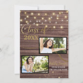 ヴィンテージ卒業招待状 招待状 (正面)