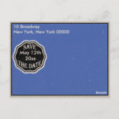 ヴィンテージ卒業日の保存 ポストカード (裏面)