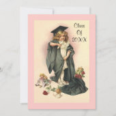 ヴィンテージ卒業2012招待状パーティーバラ 招待状 (正面)