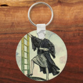 ヴィンテージ卒業、キャリアアップ キーホルダー (正面)