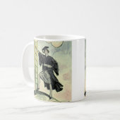 ヴィンテージ卒業、登山企業のはしご コーヒーマグカップ (正面左)