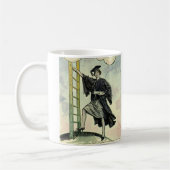 ヴィンテージ卒業、登山企業のはしご コーヒーマグカップ (左)