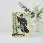 ヴィンテージ卒業、登山企業のはしご ポストカード (スタンド正面)