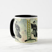 ヴィンテージ卒業、登山企業のはしご マグカップ (正面左)