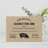 ヴィンテージ卒業BBQ招待状 招待状 (スタンド正面)