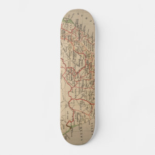 ヴィンテージ南アフリカの地図(1880年) スケートボード