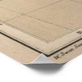 ヴィンテージ南アフリカの地図（1880年） ポスター (角)