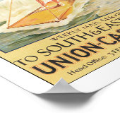 ヴィンテージ南アフリカサーフィン旅行ポスタープリント ポスター (角)