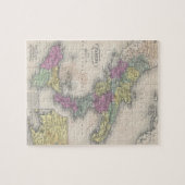 ヴィンテージ南イタリアの地図(1853年) ジグソーパズル (横)