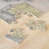ヴィンテージ南イタリアの地図(1853年) ジグソーパズル (側面)