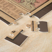 ヴィンテージ南北戦争軍隊戦略地図， 1861 ジグソーパズル (側面)