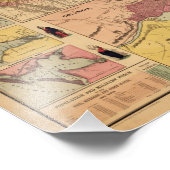 ヴィンテージ南北戦争軍隊戦略地図， 1861 フォトプリント            (角)