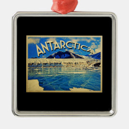 ヴィンテージ南極南極 メタルオーナメント