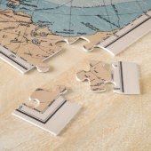 ヴィンテージ南極探査経路図(1906) ジグソーパズル (側面)