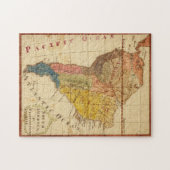 ヴィンテージ南米地図（1816年） ジグソーパズル (横)