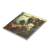 ヴィンテージ南西部サボテンの花 タイル (側面)