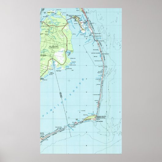 ヴィンテージ南部外銀の地図（1957年） ポスター (正面)