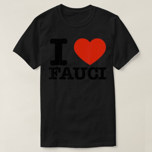 ヴィンテージ博士Anthony Fauci I Love Fauci Team Fauci Tシャツ (デザイン正面)