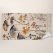 ヴィンテージ博物学者 ビーチタオル (正面)