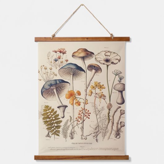 ヴィンテージ博物学者 吊り下げ型タペストリー (正面)