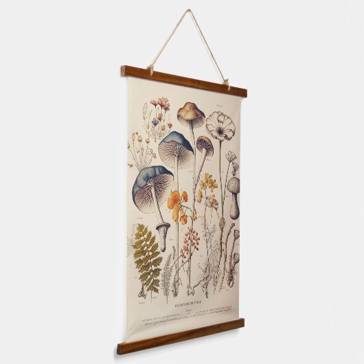 ヴィンテージ博物学者 吊り下げ型タペストリー (傾斜あり)