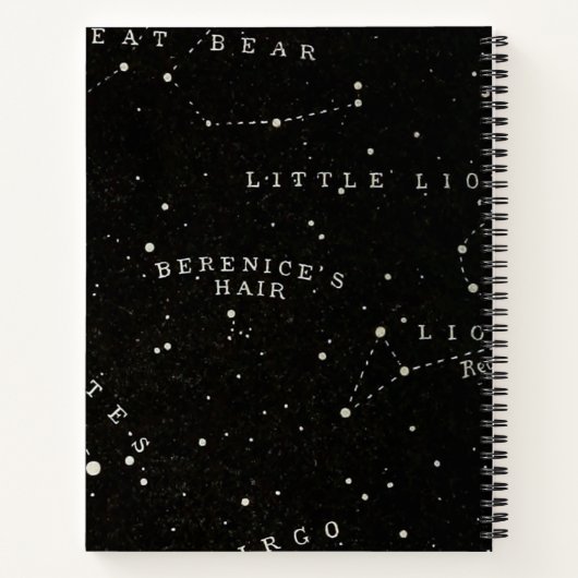 ヴィンテージ占パーソナライズされた星学レッスン  ノートブック (裏面)