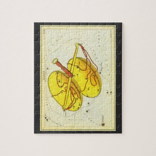 ヴィンテージ占星図書尺度コンステレーション〔占星術の〕十二宮図 ジグソーパズル (縦)