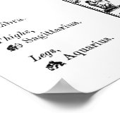 ヴィンテージ占星図芸術プリントポスター ポスター (角)