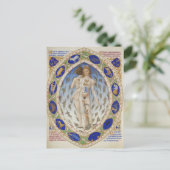 ヴィンテージ占星術のカレンダー挨拶 シーズンポストカード (スタンド正面)